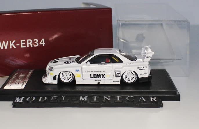 Amazon | Open 白 SW 1/64 日産 R34 LBシルエットワークス ER34#5