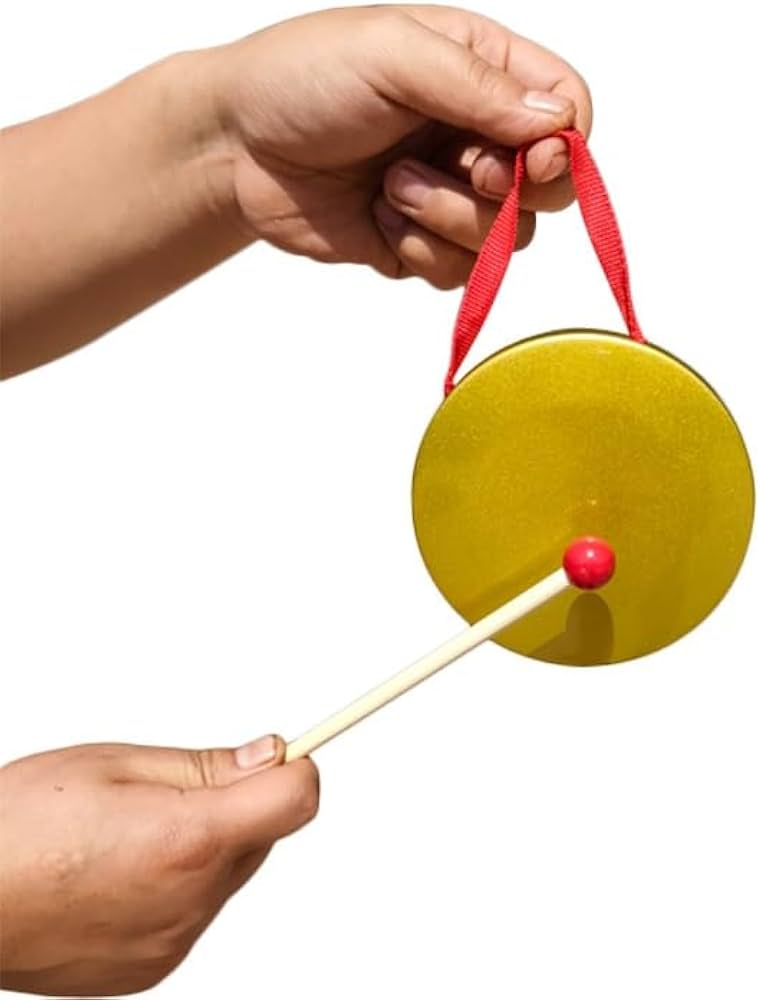 Amazon | 銅鑼 ドラ バチ付き 楽器 大人 手持ち打楽器 キッズ