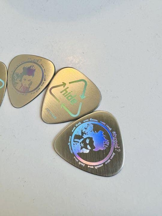 Amazon.co.jp: hide ピック10枚セット シルバー 穴無 穴なし X JAPAN