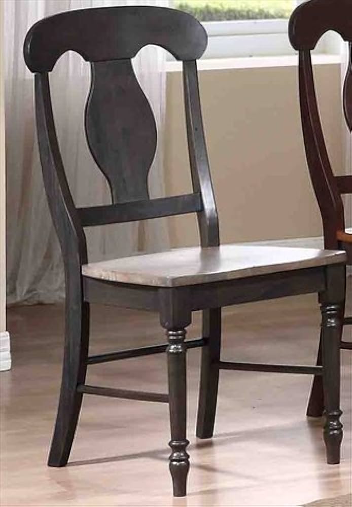 Amazon.com - Iconic Furniture Napoleon Back Dining Chair Wood Seat