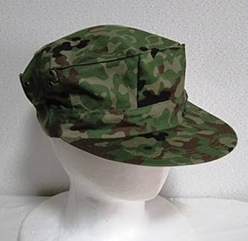 Amazon.co.jp: 陸上自衛隊迷彩八角帽2号58cm官給品生地仕様