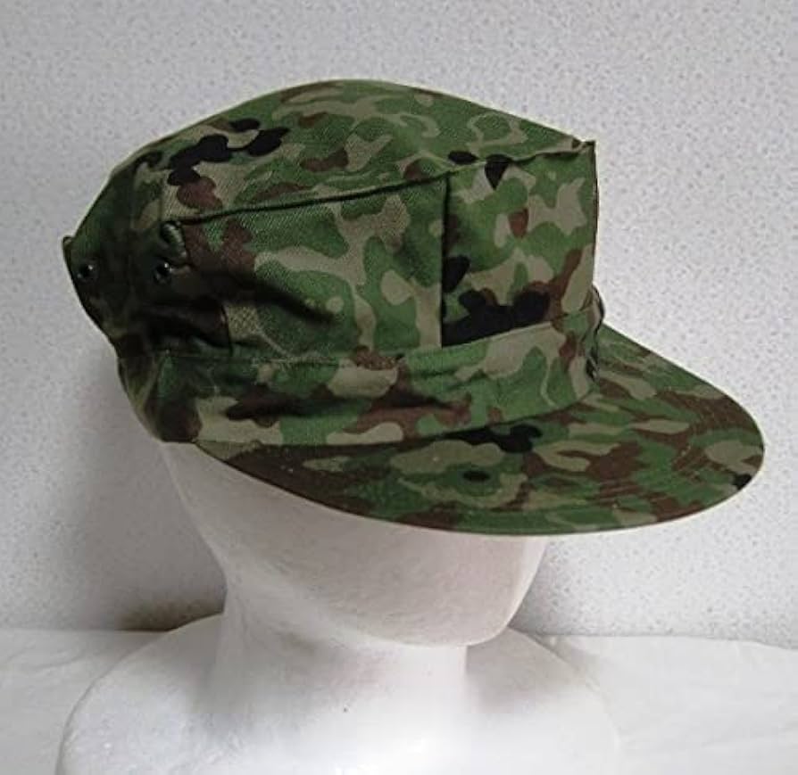 Amazon.co.jp: 陸上自衛隊迷彩八角帽2号58cm官給品生地仕様