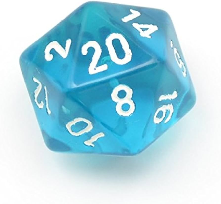Amazon | CHESSEX 20面 ダイス サイコロ Translucent d20(20面体) Teal