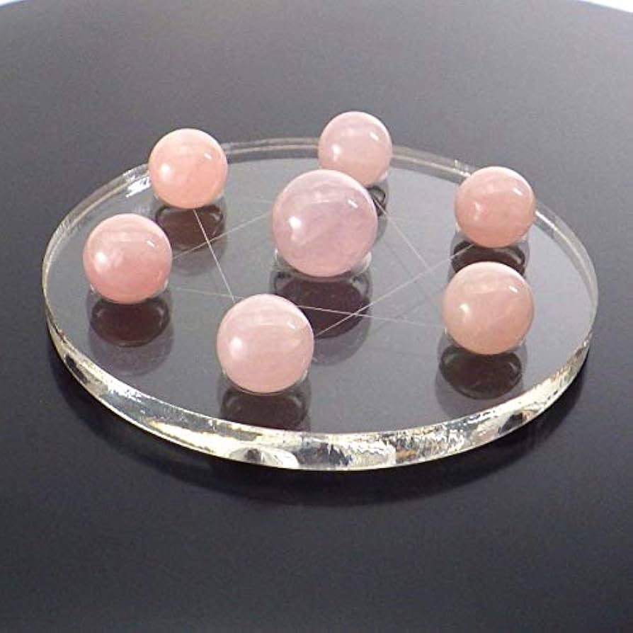 Amazon.co.jp: ローズクォーツ七星陣(アクリル台座) : ホーム＆キッチン
