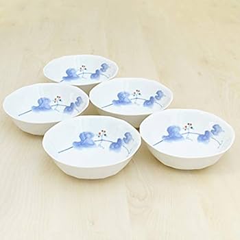 Amazon.co.jp: 香蘭社 野ぶどう 小鉢セット 5個 有田焼 日本製 縁起の