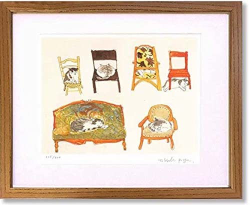 Amazon.co.jp: 絵画 久下貴史 愛しのフェデリコ 版画 猫 インテリア