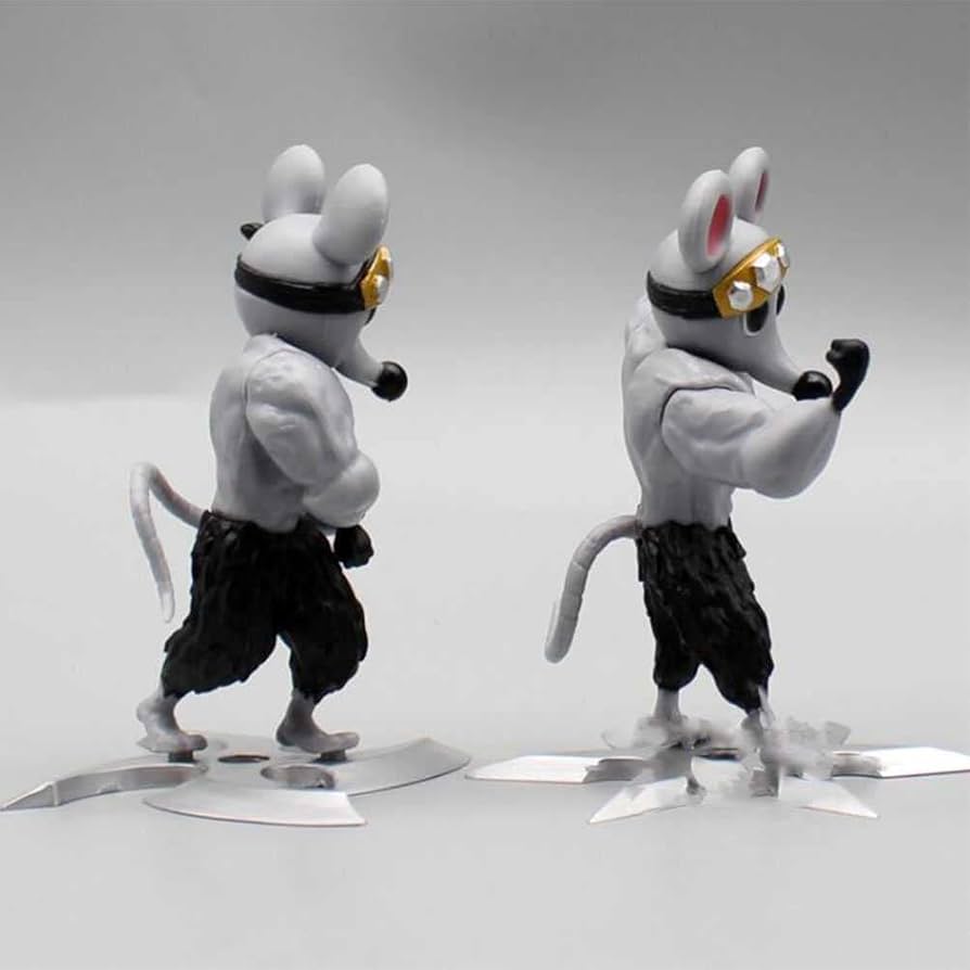 Amazon.co.jp: 鬼滅の刃：ムキムキねずみ2個/セット静的アクション