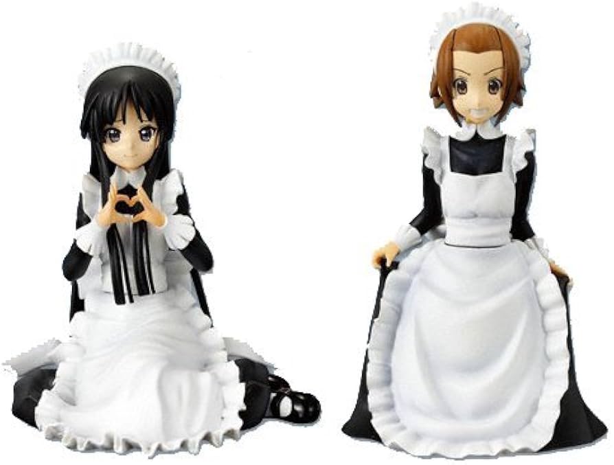 Amazon.co.jp: けいおん フィギュア メイド服ver.2 秋山 澪 田井中 律