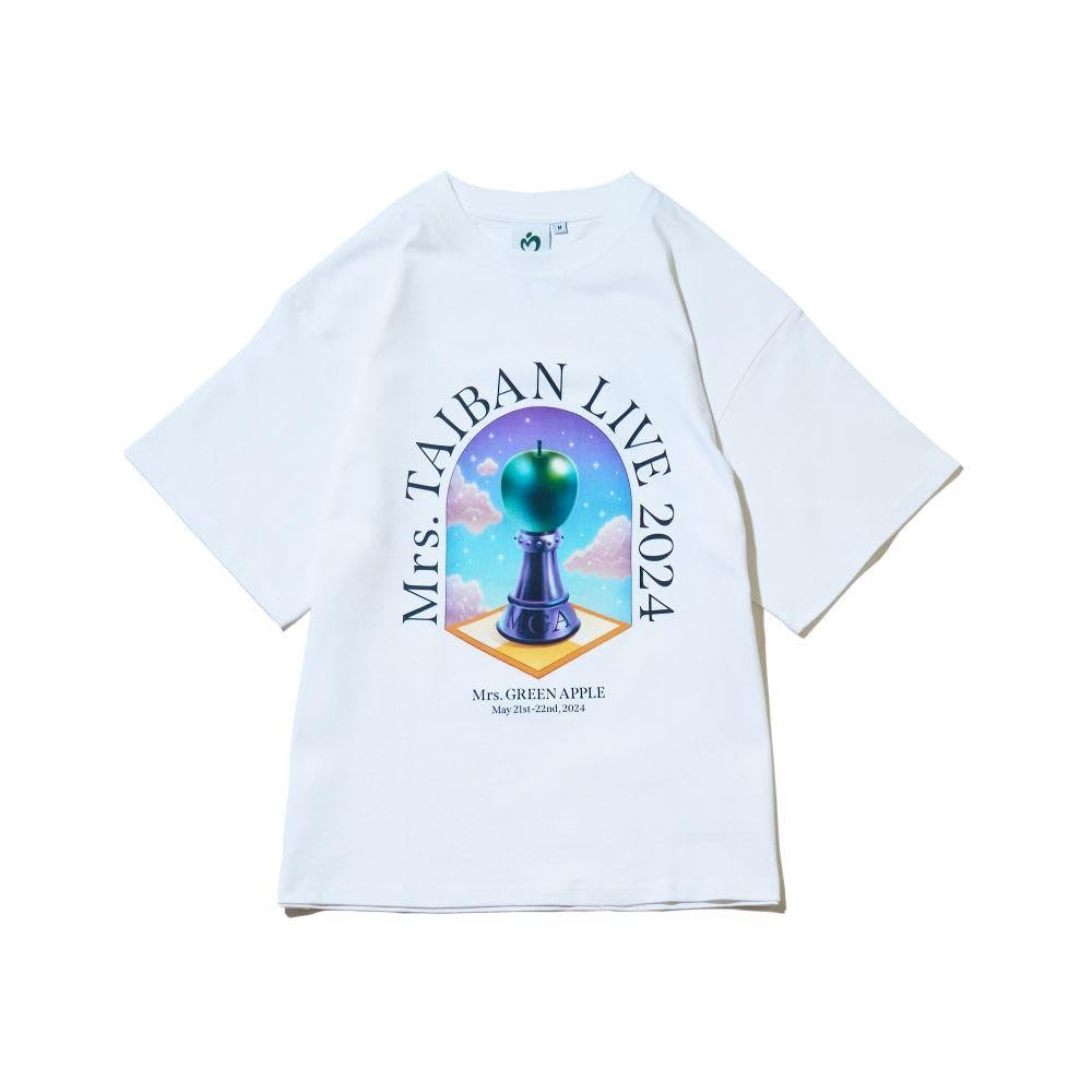 Amazon.co.jp: Mrs. GREEN APPLE 2024 ライブツアー ロゴ 半袖Tシャツ