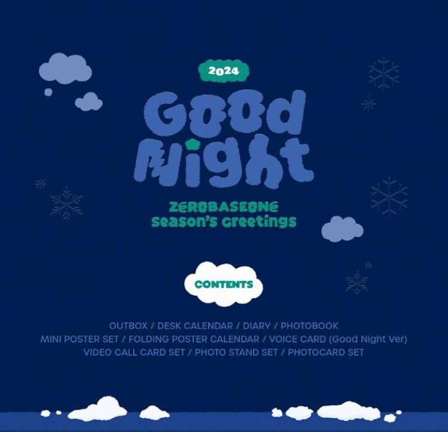 Amazon.co.jp: ZEROBASEONE - 2024 SEASON'S GREETINGS [ Good Night