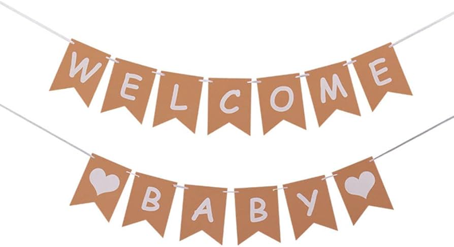 Amazon.co.jp: 【NOBONU】ガーランドWELCOMEBABYお誕生日ガーランド