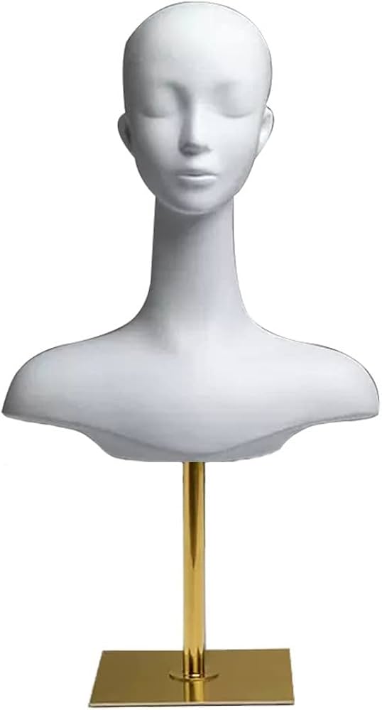 Amazon.co.jp: マネキンヘッド 白いプラスチック製の女性のマネキン