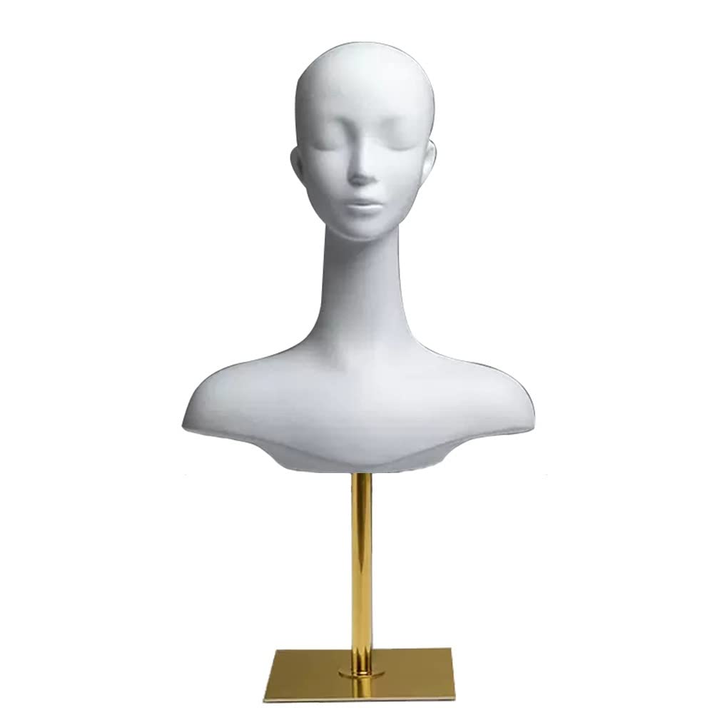 Amazon.co.jp: マネキンヘッド 白いプラスチック製の女性のマネキン