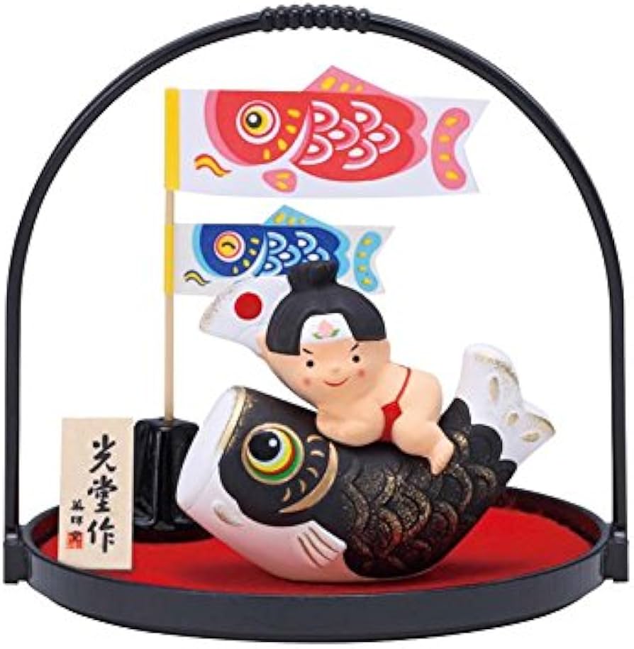 Amazon.co.jp: 錦彩鯉のぼり桃太郎(丸手籠付) 5712 : おもちゃ