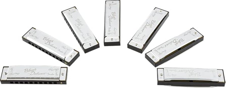 Amazon.com: Fender Blues Deluxe Harmonica Pack of 7 Bundle with