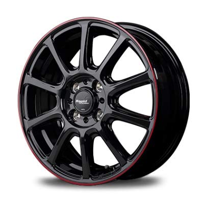 Amazon.co.jp: MID ZX10 ホイール ブラック/リムレッドライン 16インチ