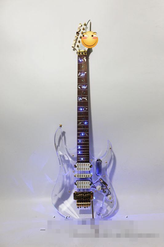 Amazon | 透明エレキギター メイプル ローズウッド指板 ギターネック