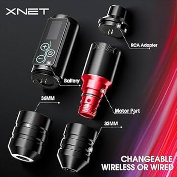 Amazon | Xnet Vane ワイヤレスタトゥーキット - ロータリー タトゥー