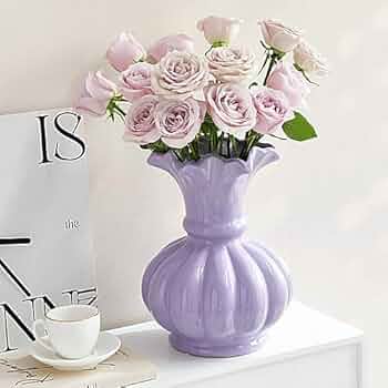 Amazon.co.jp: ロココ調 インテリア 陶器 花瓶 フラワーベース 花瓶