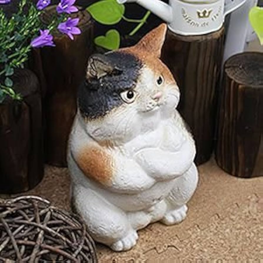Amazon.co.jp: 信楽焼 猫 ボス猫（三毛）【ok-0054】 陶器 しがらき焼