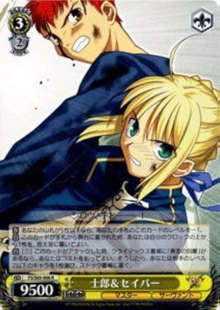 WS フェイト Fate/stay night RR以下4コンセット WS フェイト Fate