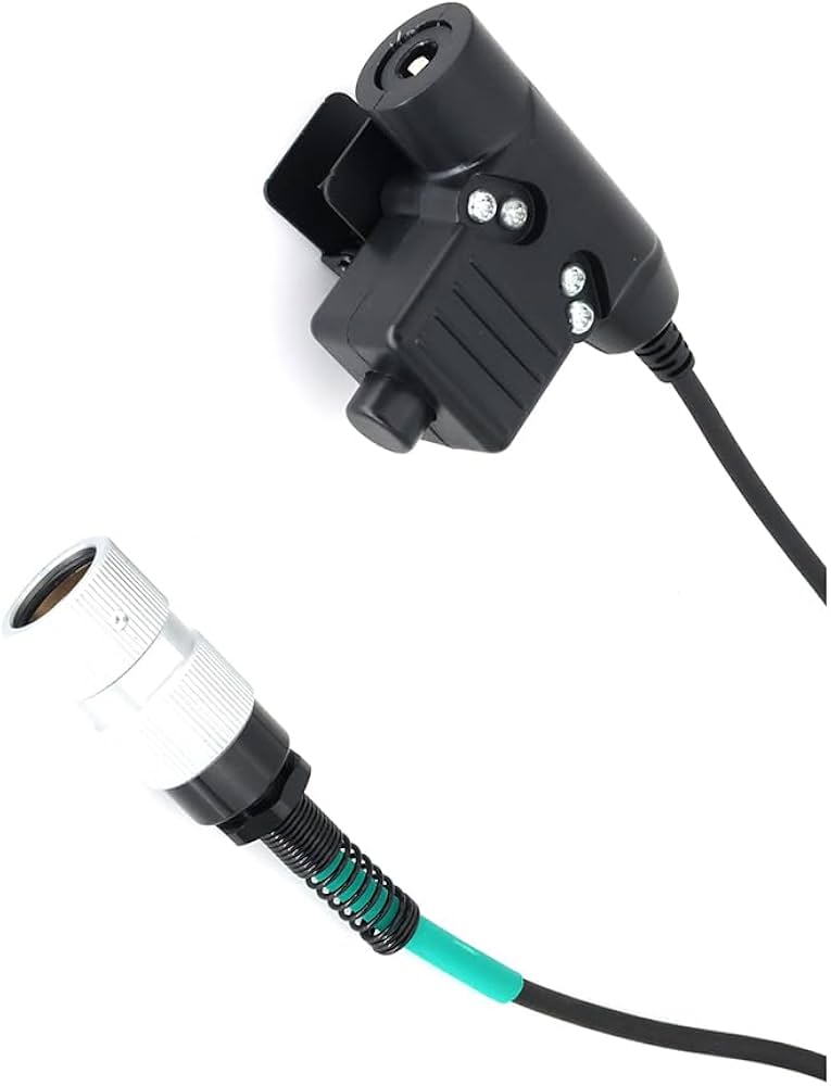 Amazon | for PRC-152双方向ラジオ用6ピンU94 PTTケーブルNATOプラグ