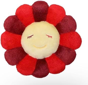 Amazon.co.jp: 村上隆 フラワー カイカイキキ お花 レッド クッション