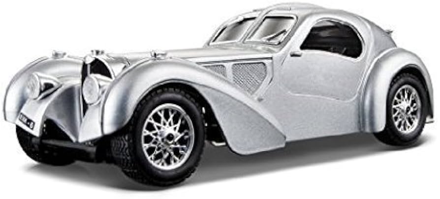 Amazon | おもちゃ bugatti ブガッティ Atlantic Silver 1/24 by