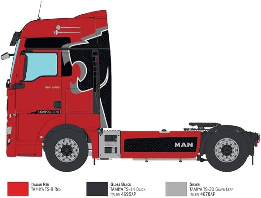 Amazon | イタレリ 1/24 MAN TGX XXL D38 新規パーツ追加/新デカール