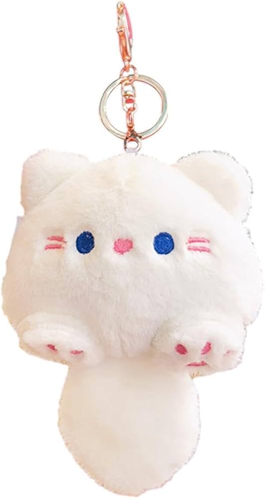 Amazon.co.jp: Shnmersy キーリング ぬいぐるみ キャットの