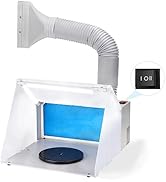 Amazon.co.jp: urlife 塗装ブース 2基強力ファン LED照明付き スプレー