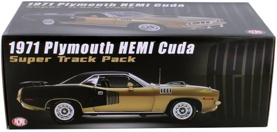 Amazon | ModelToyCars 1971 プリムス ヘミ バラクーダ ビニールトップ