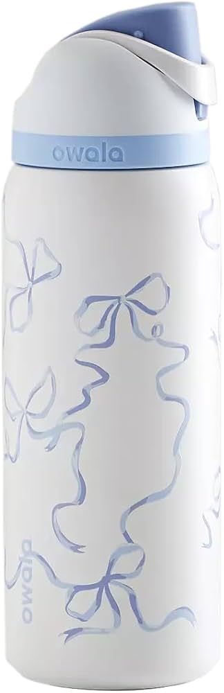 Amazon.com: Owala Tied And True Blue Bows 32 Oz Freesip UO