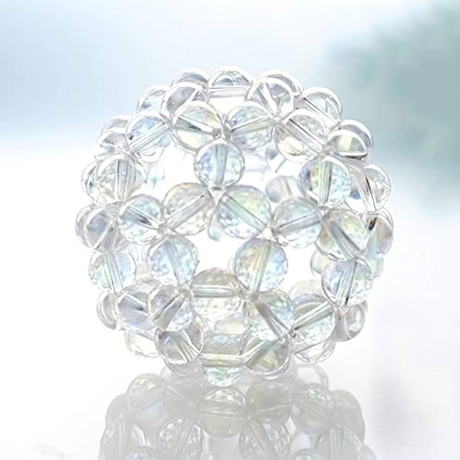 Amazon.co.jp: 神聖幾何学 フラーレン エンジェルオーラ 水晶 8ミリ