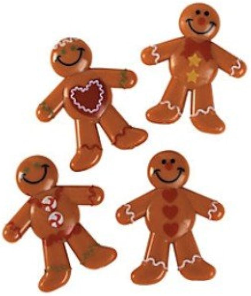 Amazon.com: Deluxe Holiday Mini Vinyl Gingerbread Men (48 Count