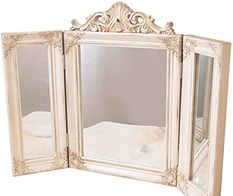 Amazon.co.jp: チャーチルウッド スリーサイドミラー 三面鏡 ホワイト