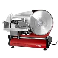 Amazon | ミナトワークス 家庭用ミートスライサー HMS-220 (レッド