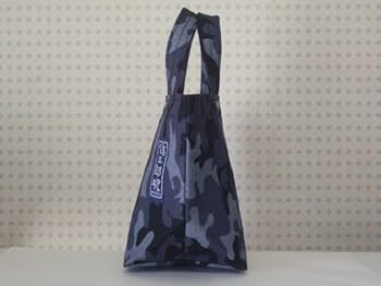 Amazon.co.jp: 京都一澤信三郎帆布舟形 ミニ トートバッグ迷彩 × 黒