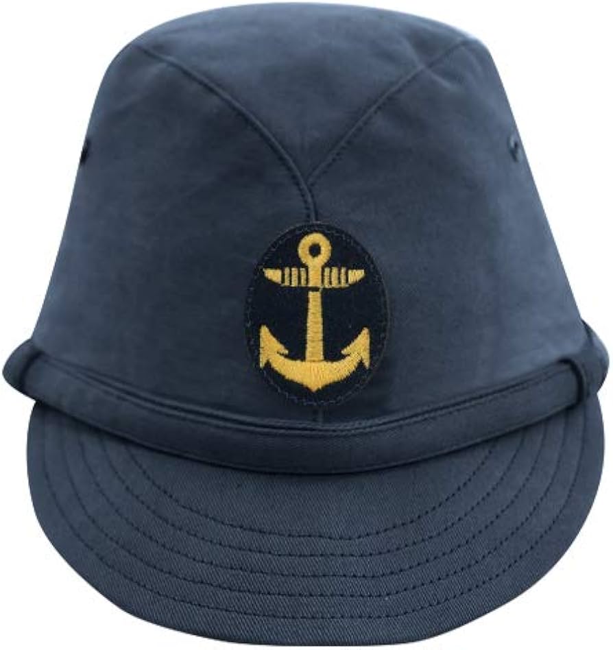 Amazon | 第二次世界大戦 日本帝国海軍 一種 兵用略帽 青/ブルー 兵用