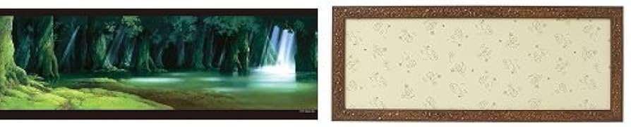 Amazon.co.jp: 352-203 もののけ姫 シシ神の森 ジブリ専用フレーム付き