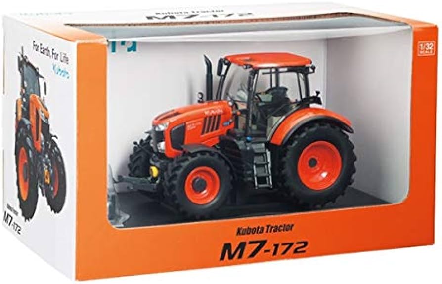 Amazon.co.jp: ミニチュア クボタ トラクタ M7-172 模型 展示用 : ホビー