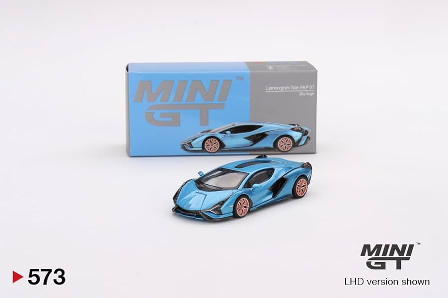 Amazon.com: Truescale Miniatures Lambo Sian FKP 37 Blu Aegir Blue