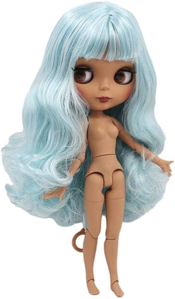 Amazon.co.jp: ネオ ブライス 青い髪、褐色肌、マットでキュートな顔の