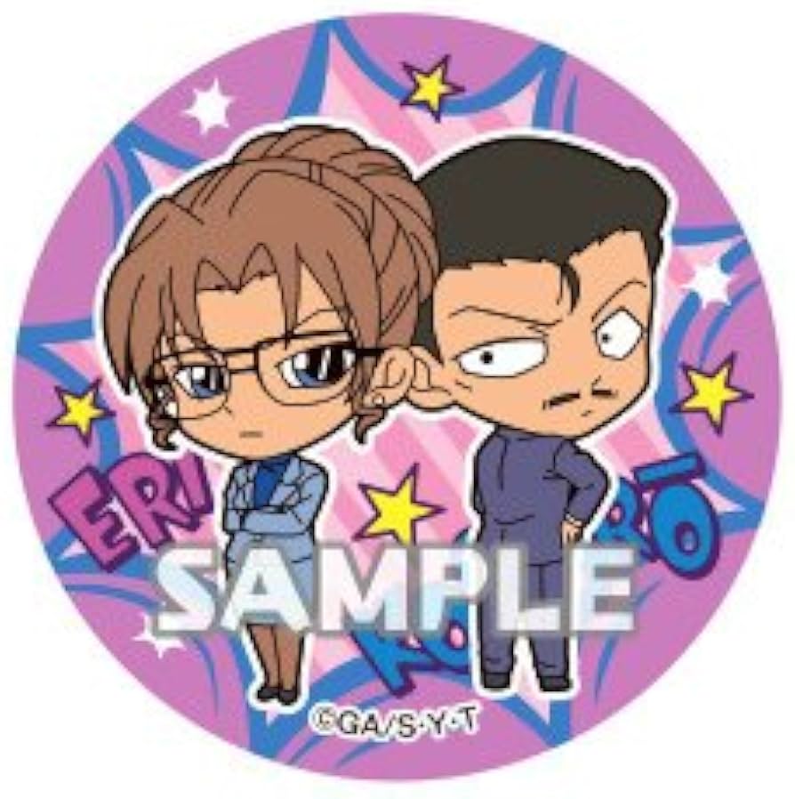Amazon.co.jp: 【毛利小五郎&妃英理】名探偵コナン カプセルカンバッジ