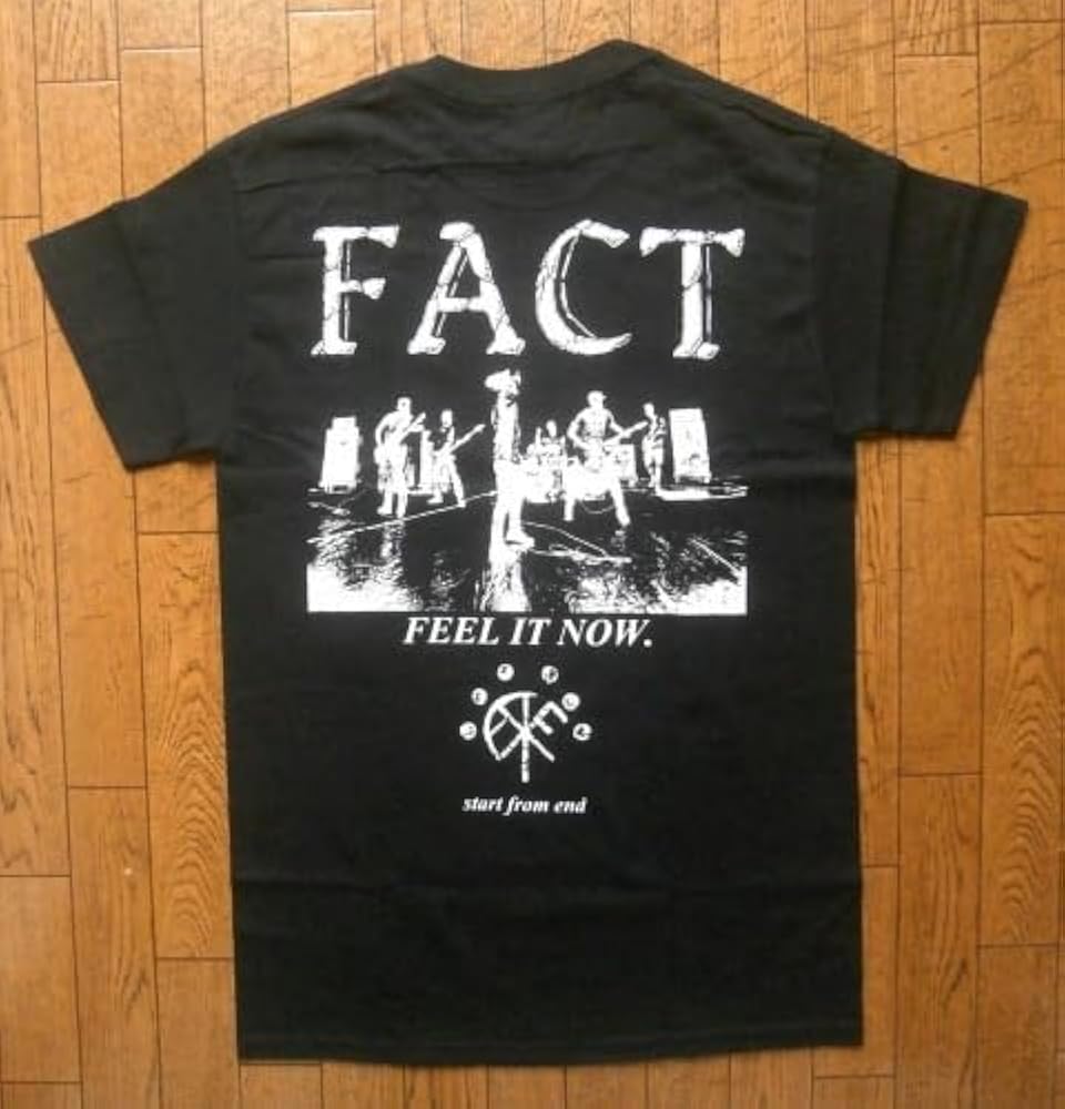 Amazon.co.jp: FACT／ファクト Tシャツ 黒 FEEL IT NOW Sサイズ 公式