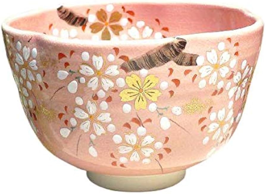 Amazon | 色絵桜抹茶茶碗 剛 | 京焼清水焼 | 抹茶碗 通販