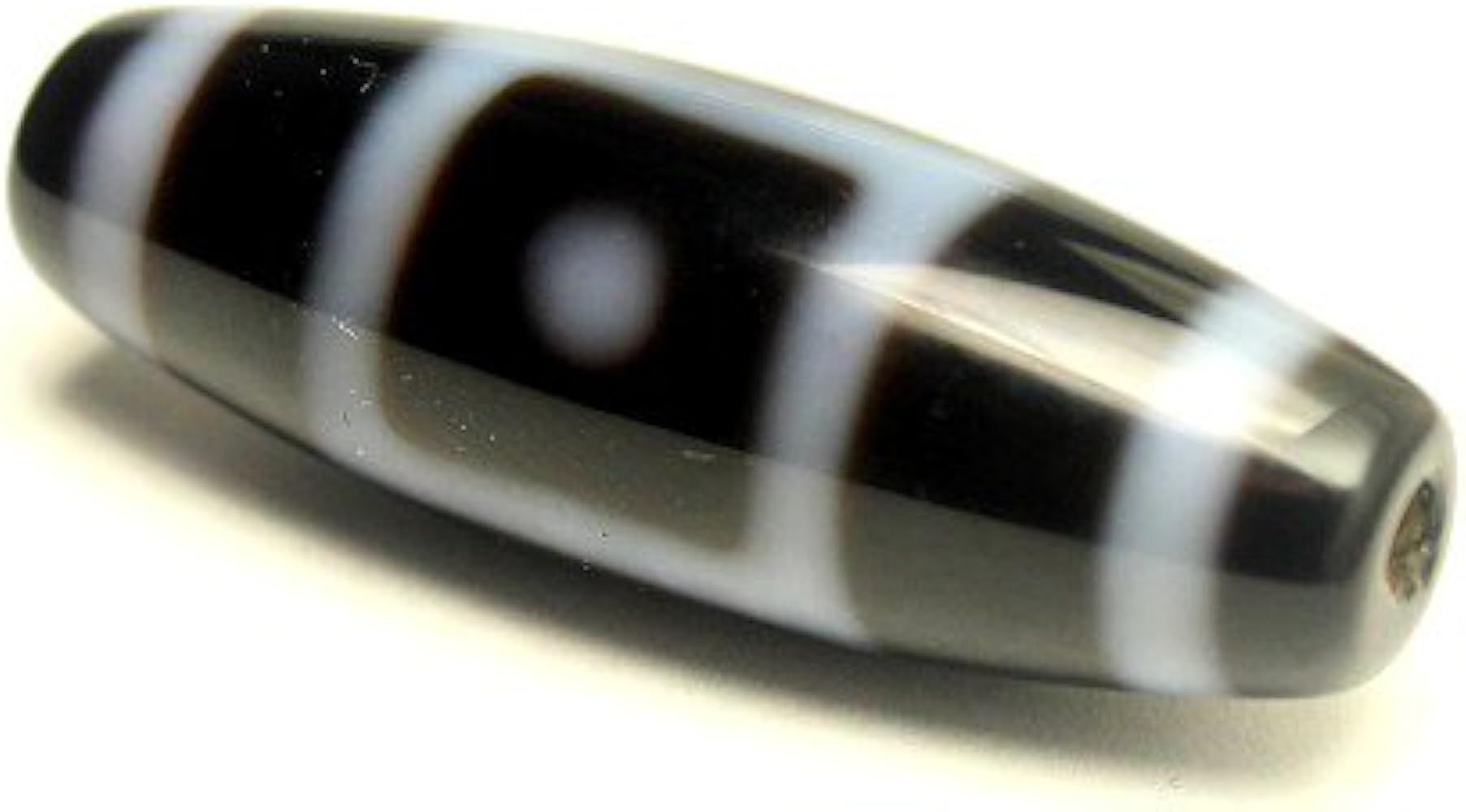 Amazon | チベット 天珠 星辰天珠 瑪瑙 カルセドニー 38×12mm