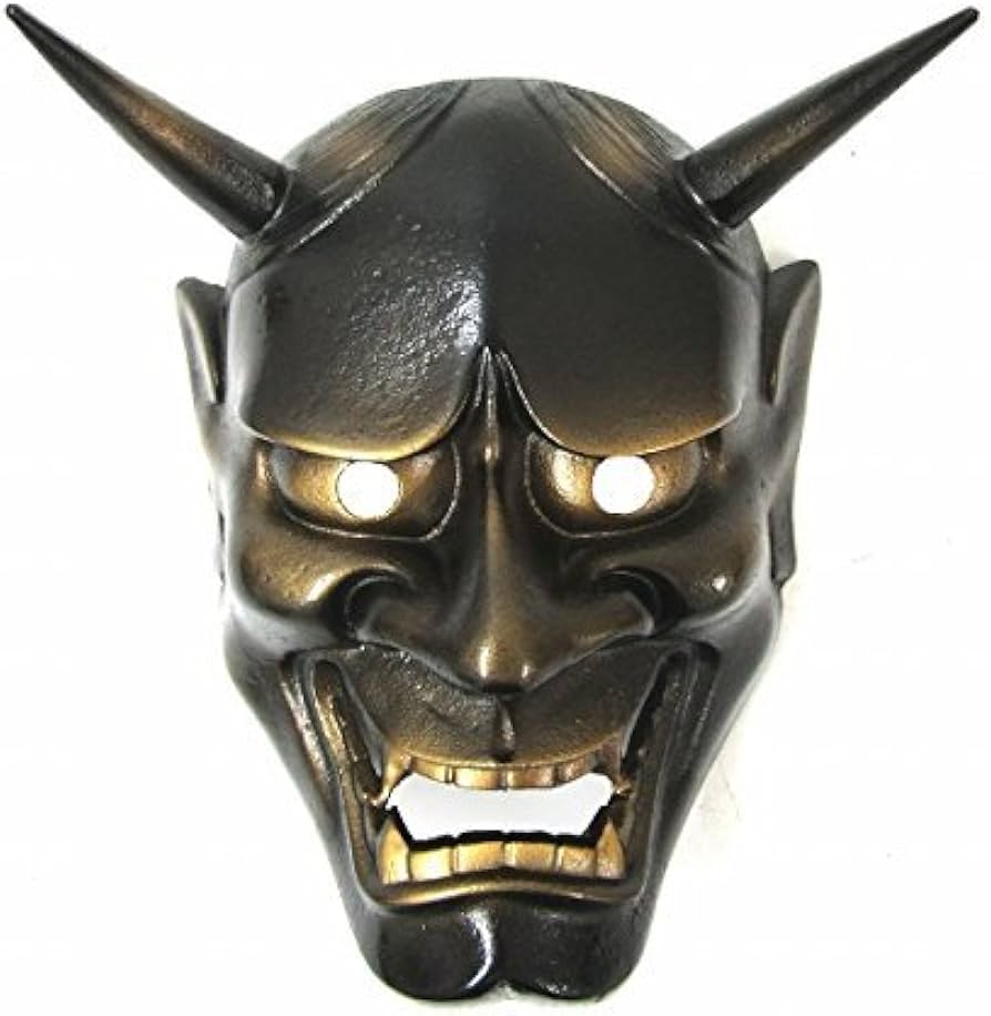 Amazon.co.jp: 『般若面』鉄製 お面 はんにゃ 能面 魔除け 厄除け