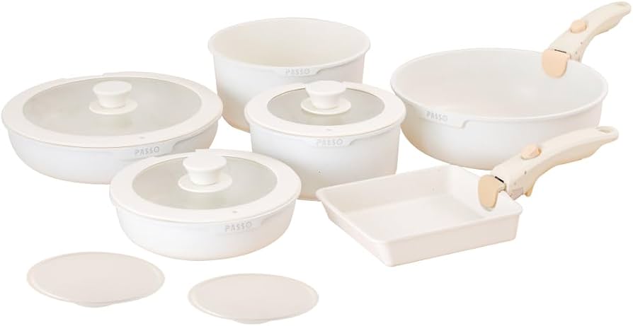 Amazon | PASSO パッソ フライパン セット 13点 IH対応 ガス火対応