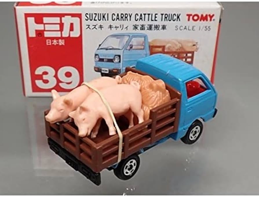 Amazon.co.jp: トミカ（日本製）39-3 スズキ キャリイ家畜運搬 : ホビー